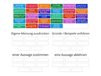 Redemittel: Diskussion B2-C1 (I)