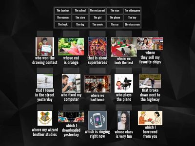 Relative Pronouns Matching 2