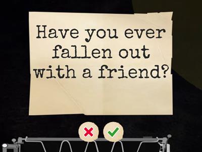 Speaking: friendship