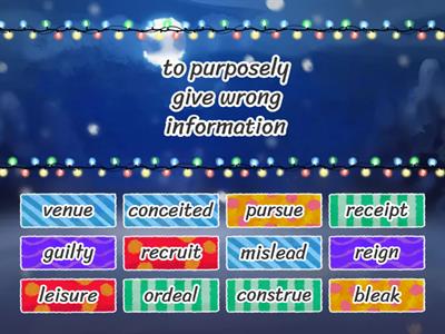 Tutorial Vocab Review