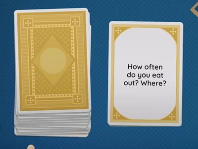 Warm up speaking - adults A2