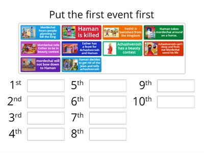 Put Purim story in order