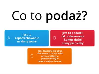 Popyt, podaż i cena