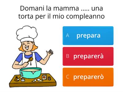 Inserisci il verbo al futuro semplice