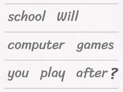 Future Tense - 'will'