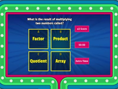 Third Grade Math Concepts Quiz