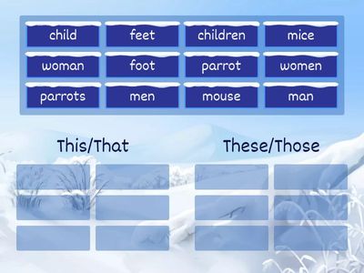 This/That - These/Those