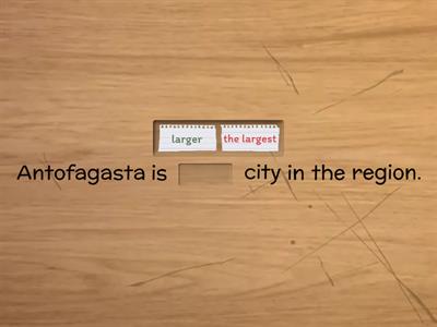 Comparative and Superlative Adjectives Act 1