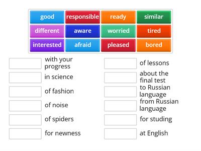 GW B1+ U6  Prepositional phrases with adjectives