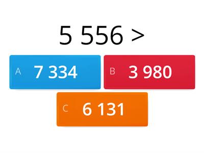 ESEGUI DA SOLO 4 - Confronta i numeri (minore < uguale = maggiore >)