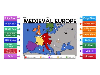 Map of Medieval Europe 