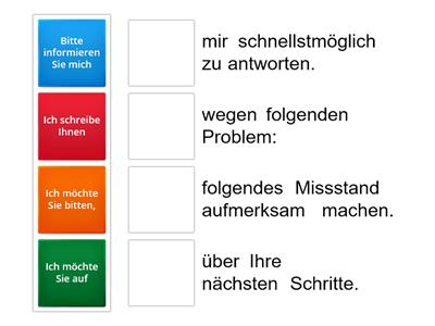 Was passt zusammen?