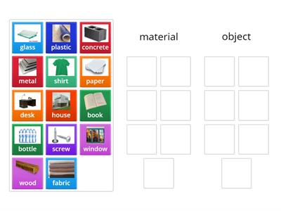 Material or Object Sort