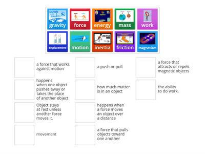  Force and Motion Vocabulary