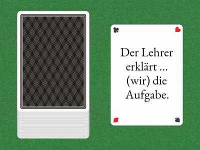 Personalpronomen im Dativ und Akkusativ