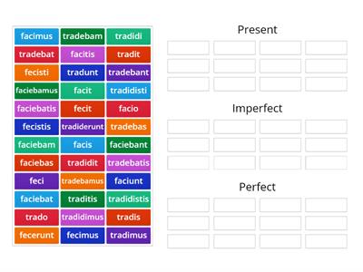 Stage 12: Verb Tense Sort