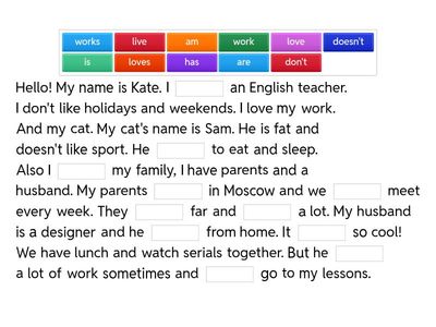  do/does/doesnt/is/am/are