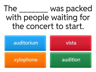 Fill in the Missing Word