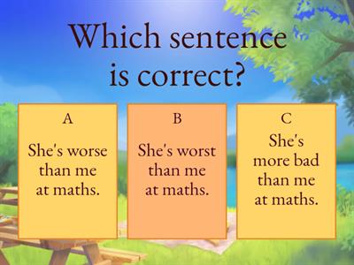 Comparative and Superlative adjectives and adverbs