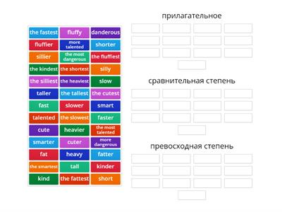 degrees of comparison 4 кл кузовлев