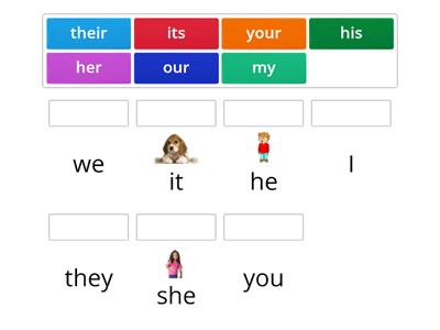 Possessive pronouns