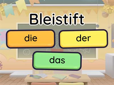 5. Sınıf Almanca Artikkeller (okul eşyaları)