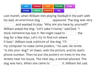 Flyers Reading Part 3