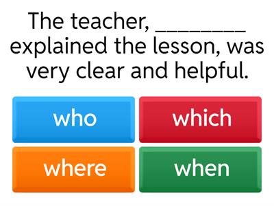 Relative Pronouns | Quiz 