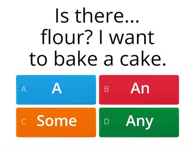 Countables/Uncountables: a, an, some, any (Optimise A2 - unit 5)