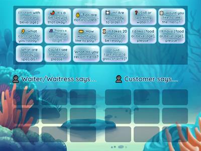 Ordering food - Useful chunks part 1