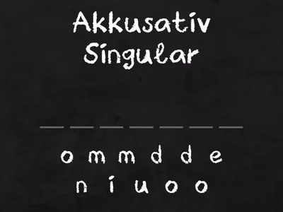 Bilde die gewünschte Form! (O-Deklination)