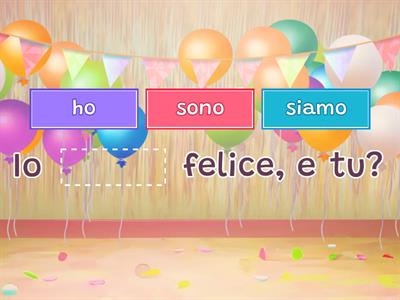 Verbo essere e avere 
