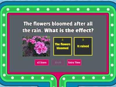 Cause and Effect 4th grade
