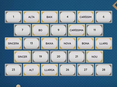 Adjectius Masculí/Femení