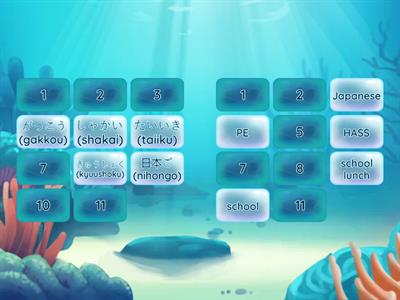 Year 1 School (with romaji)