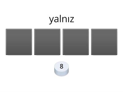 8 1.ÜNİTE KELİME KARTLARI SETİ-2 (20) Kazan ya da kaybet testi