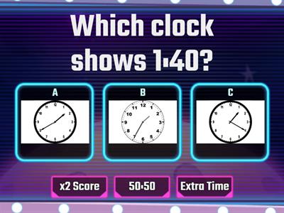 Telling Time to the Nearest 5 Minutes