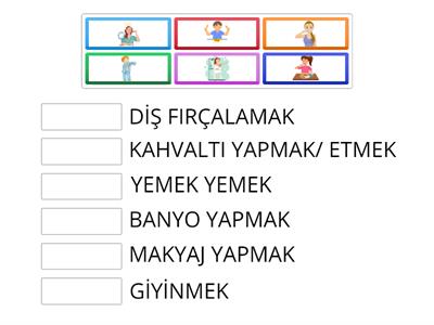 1) RUTİN FİİLLER - ROUTIN VERBS 