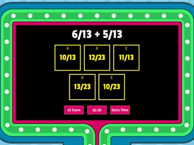 adding and subtracting fractions