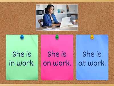 Prepositions of place (in, on, at)