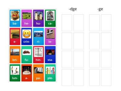 -dge/-ge group sort