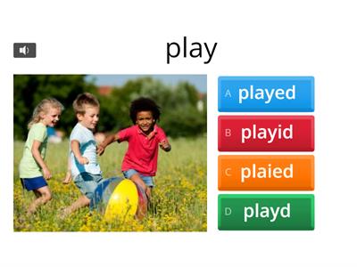 Past simple of regular verbs