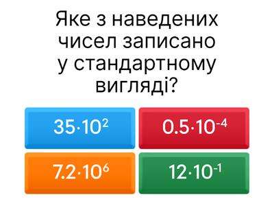 Стандартний вигляд числа