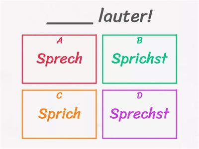 Imperativ (2.Person Singular)