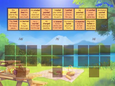 Pronunciation /ed/ regular verbs.