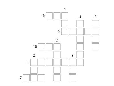 Irregular Verbs Past Tense crossword