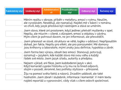 Uhádni funkční styl 