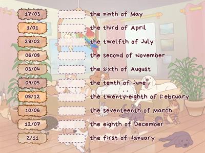 Dates and Ordinal Numbers