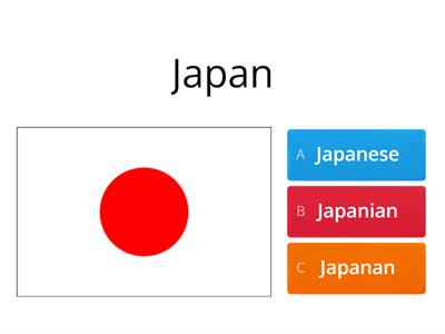 Countries and nationalities