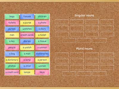 Singular and Plural nouns (A2)